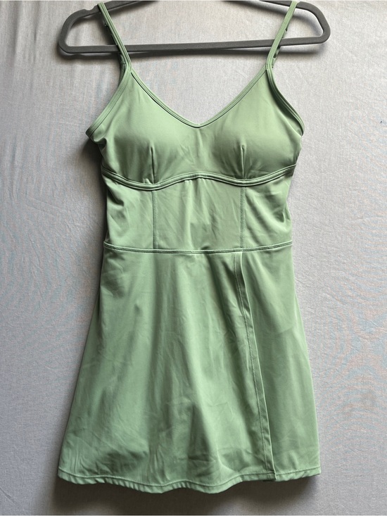 JoyLab Dresses & Skirts - JoyLab Sage Green V-Neck Athletic Tennis Dress Built In Shorts XS